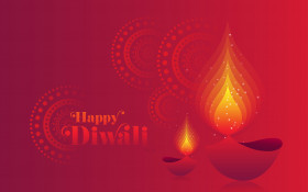 Happy Diwali Background Template Illustration