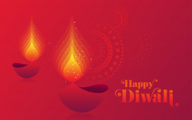 Happy Diwali Background Vector Design Template