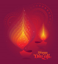 Happy Diwali Festival Background Template