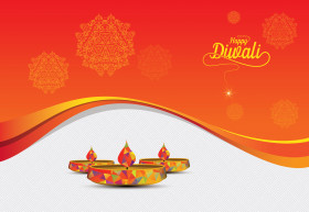 Happy Diwali Festival Greeting Background