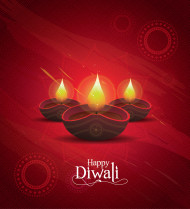 Happy Diwali Festival Greeting Background