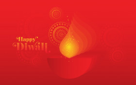 Happy Diwali Festival Greeting Background