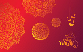 Happy Diwali Festival Greeting Background