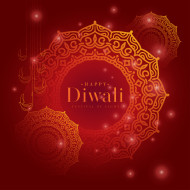 Happy Diwali Festival Greeting Background Design