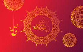 Happy Diwali Festival Greeting Background Design Template Vector Illustration