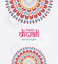 Happy Diwali Festival Greeting Background - Free