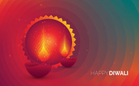 Happy Diwali Festival Greeting Design Background