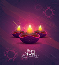 Happy Diwali Wishes Greeting Template