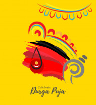 Happy Durga Puja Wishes Background
