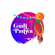 Happy Gudi Padwa Greeting Sticker Design