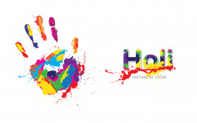Happy Holi Greeting Background Design