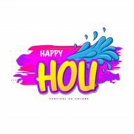 Happy Holi Sticker Background Design