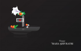 Happy Maha Shivratri Dark Greeting Template