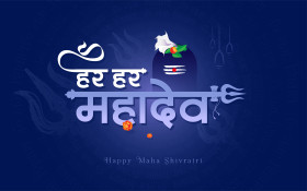 Happy Maha Shivratri Hindi Greeting Template