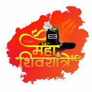 Happy Maha Shivratri Hindi Sticker Design Template