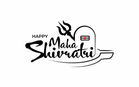 Happy Maha Shivratri Sticker Template