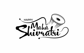 Happy Maha Shivratri Sticker Template