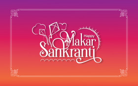 Happy Makar Sankranti Background