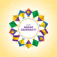 Happy Makar Sankranti Wishes Greeting Background