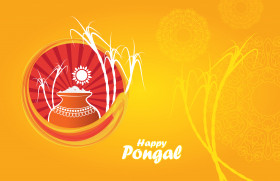 Happy Pongal Wishes Background