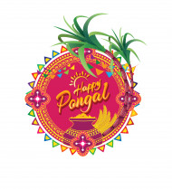 Happy Pongal Wishes Background Template