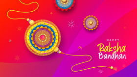 Happy Raksha Bandhan Background Design Template Vector Illustration