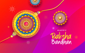 Happy Raksha Bandhan Background Template Illustration