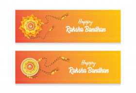 Happy Raksha Bandhan Banner Design Template