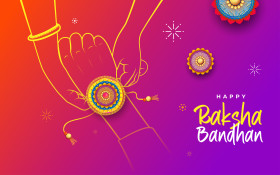 Happy Raksha Bandhan Banner Template