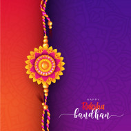 Happy Raksha Bandhan Greeting Background Template