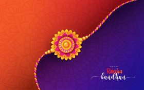 Happy Raksha Bandhan Greeting Background Template