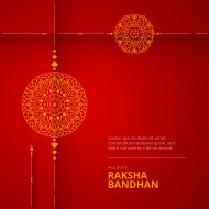 Happy Raksha Bandhan Greeting Background Template