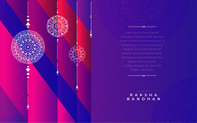 Happy Raksha Bandhan Greeting Background Template