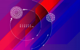 Happy Raksha Bandhan Greeting Background Template Design