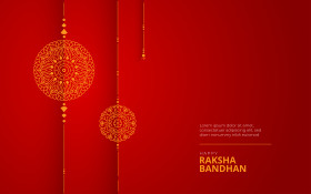 Happy Raksha Bandhan Greeting Backgrpund Template