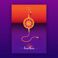 Happy Raksha Bandhan Greeting Card Template