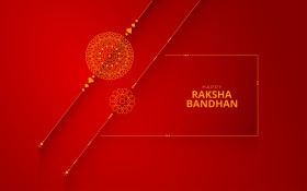 Happy Raksha Bandhan Greeting Design Background Template