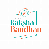 Happy Raksha Bandhan Greeting Design Template