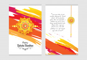 Happy Raksha Bandhan Greeting Template