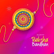 Happy Raksha Bandhan Post Banner Template