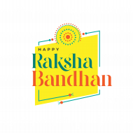 Happy Raksha Bandhan Sticker Design Template