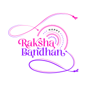 Happy Raksha Bandhan Typographic Design Template