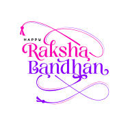 Happy Raksha Bandhan Typographic Design Vector Illustration