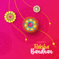 Happy Raksha Bandhan Wishes Background Design