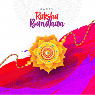 Happy Raksha Bandhan Wishes Background Design