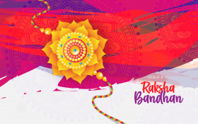 Happy Raksha Bandhan Wishes Background Illustrartion