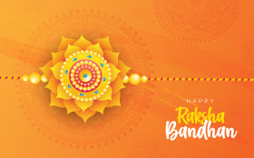 Happy Raksha Bandhan Wishes Background Illustration