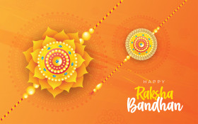 Happy Raksha Bandhan Wishes Background Template