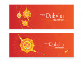 Happy Raksha Bandhan Wishes Banner