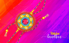 Happy Raksha Bandhan Wishes Greeting Background